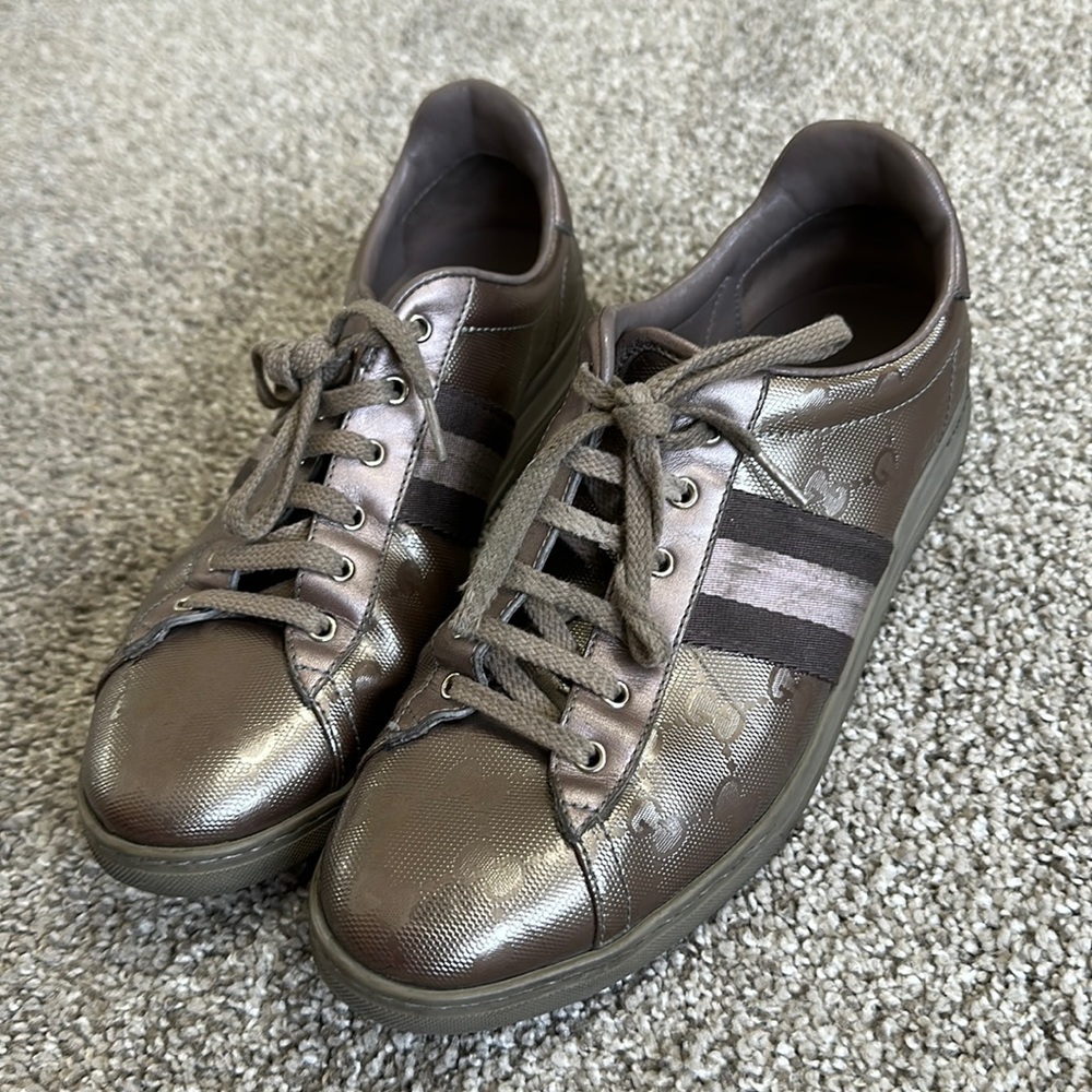 Gucci Women’s Sneakers Purple Metallic